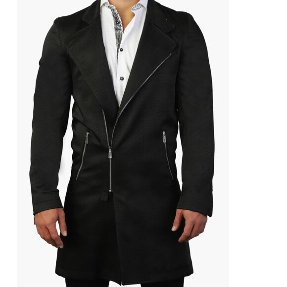 Maceoo Paris Descartes Black Wave Peacoat Size XXL - Picture 1 of 15